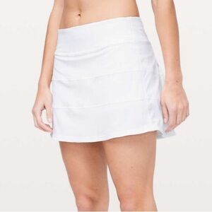 Lululemon Pace Rival Skirt (Tall) *4-way Stretch 15" White Size 6 Sz 6